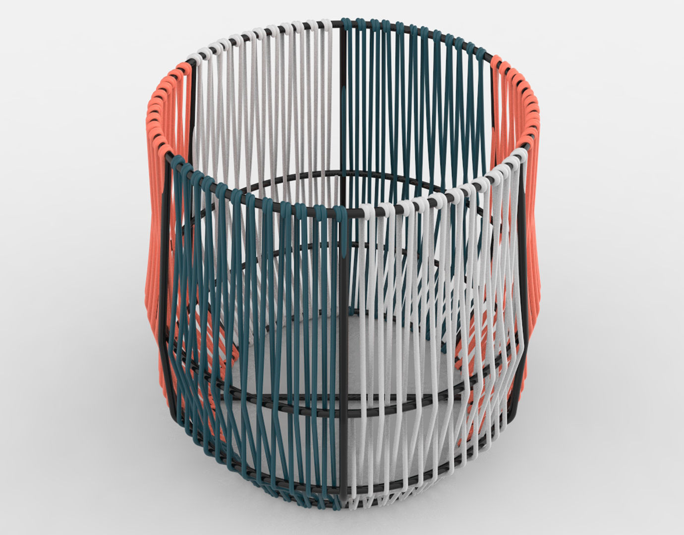 Ariba Woven Plant Stand Small 3D model_15