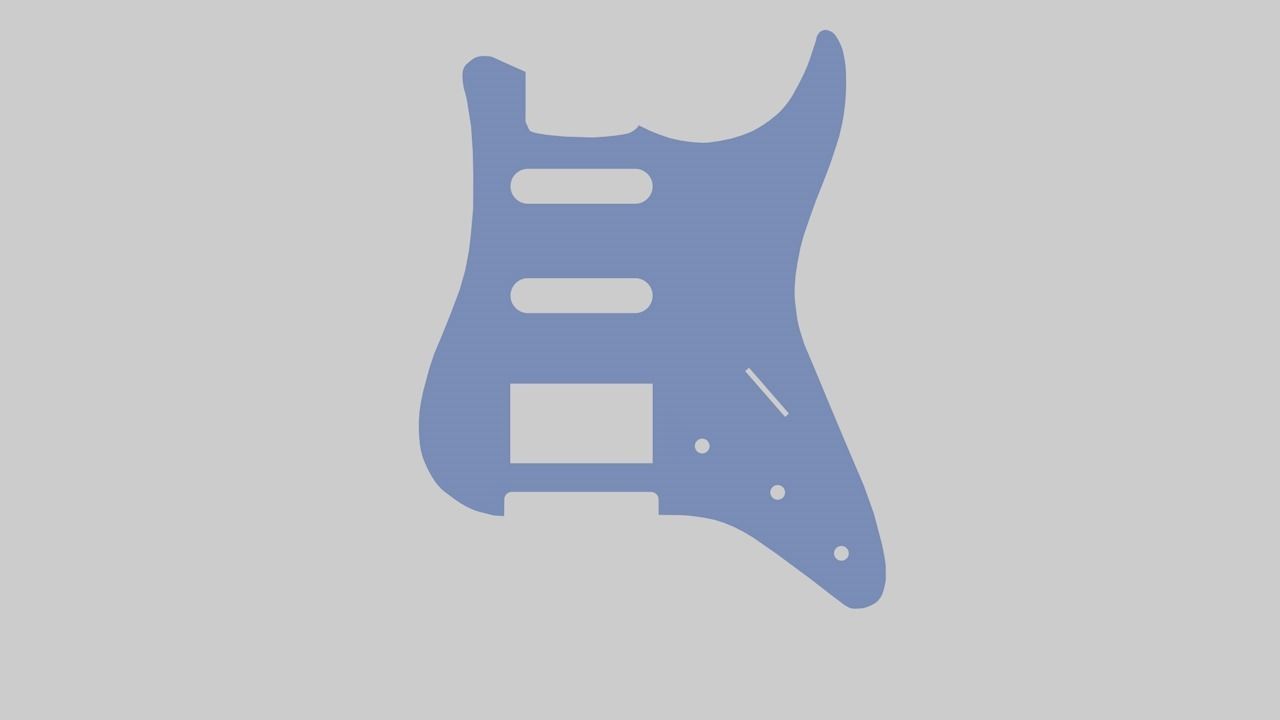 pickguard per chitarra mod ST S-S-H 3D print model