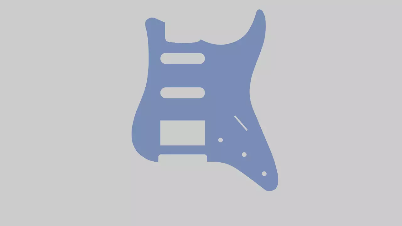 pickguard per chitarra mod ST S-S-H 3D print model 3D print model