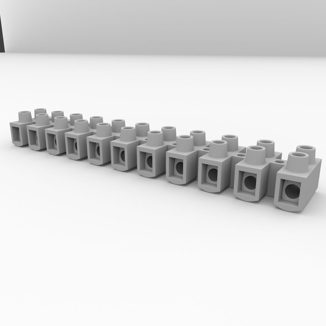 Terminal Block 3D model_3