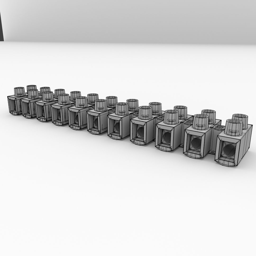 Terminal Block 3D model_4