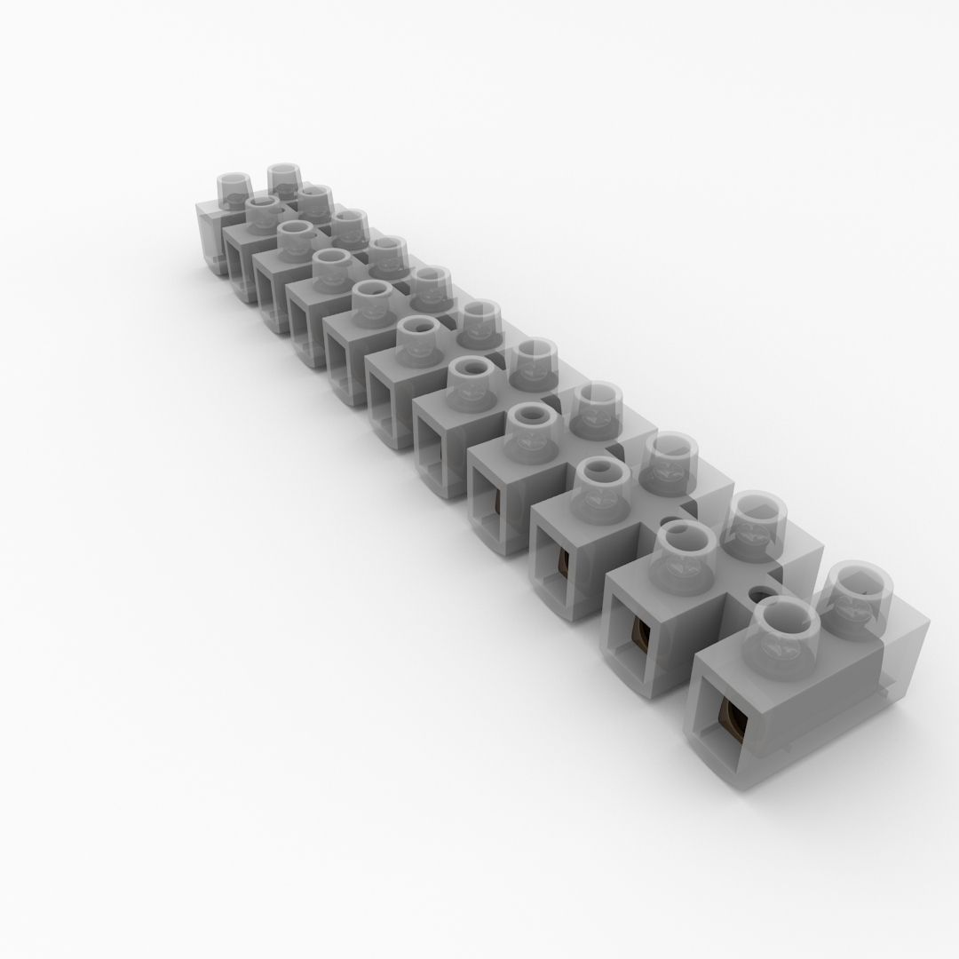Terminal Block 3D model_2