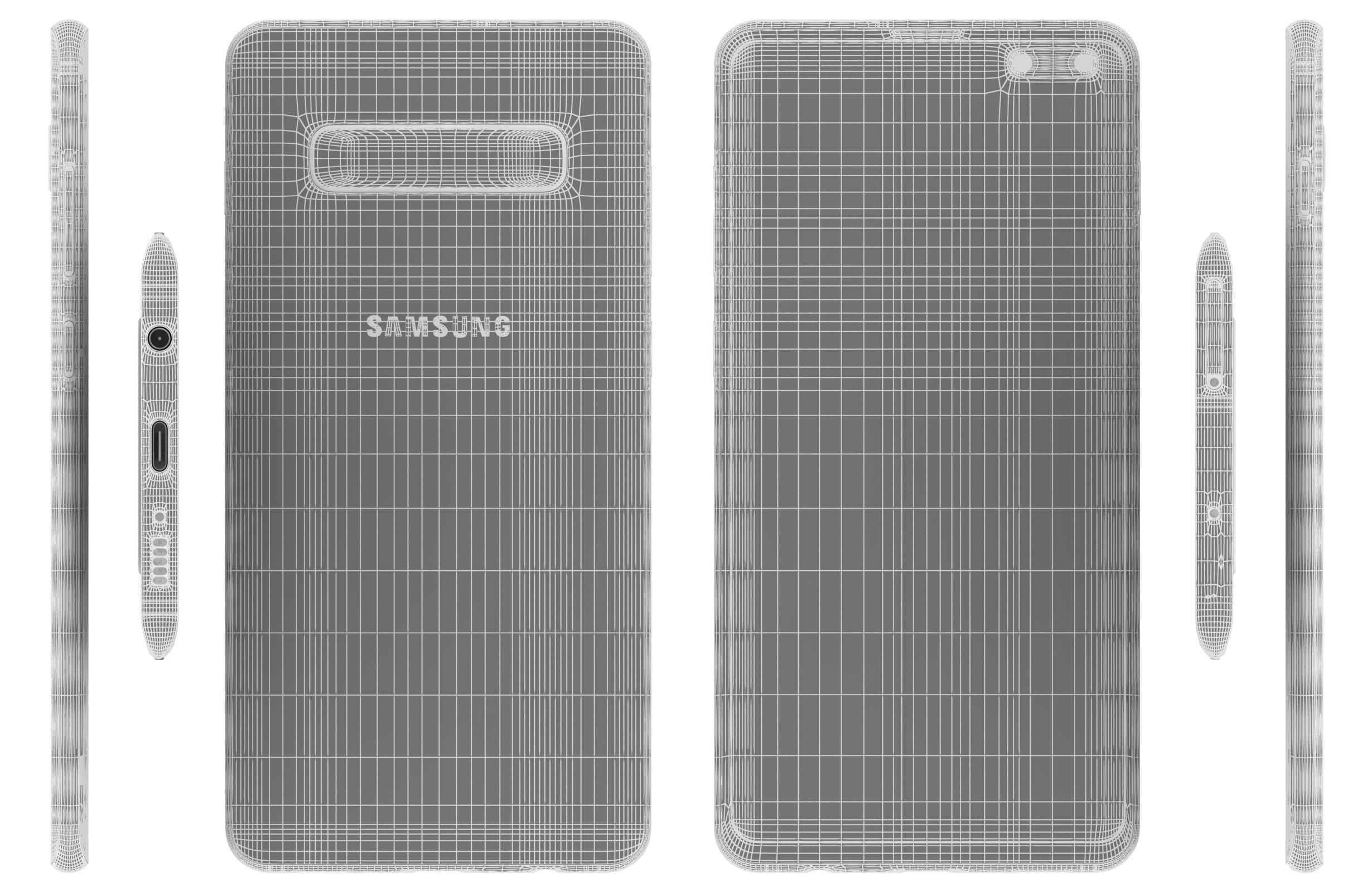 Samsung Galaxy S10 Plus Prism Black 3D model_12
