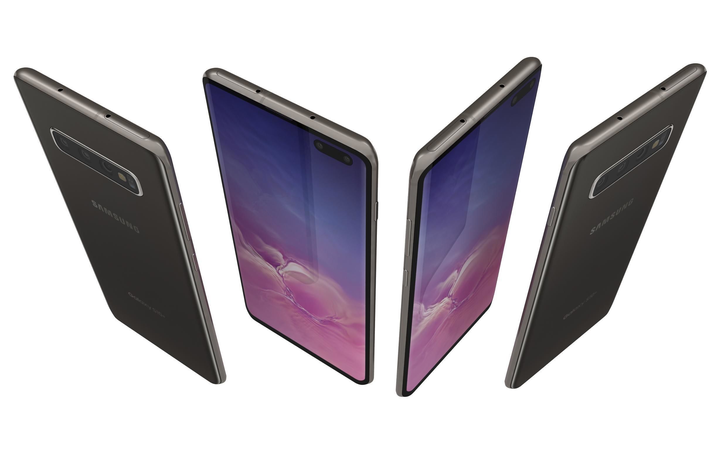 Samsung Galaxy S10 Plus Prism Black 3D model_3