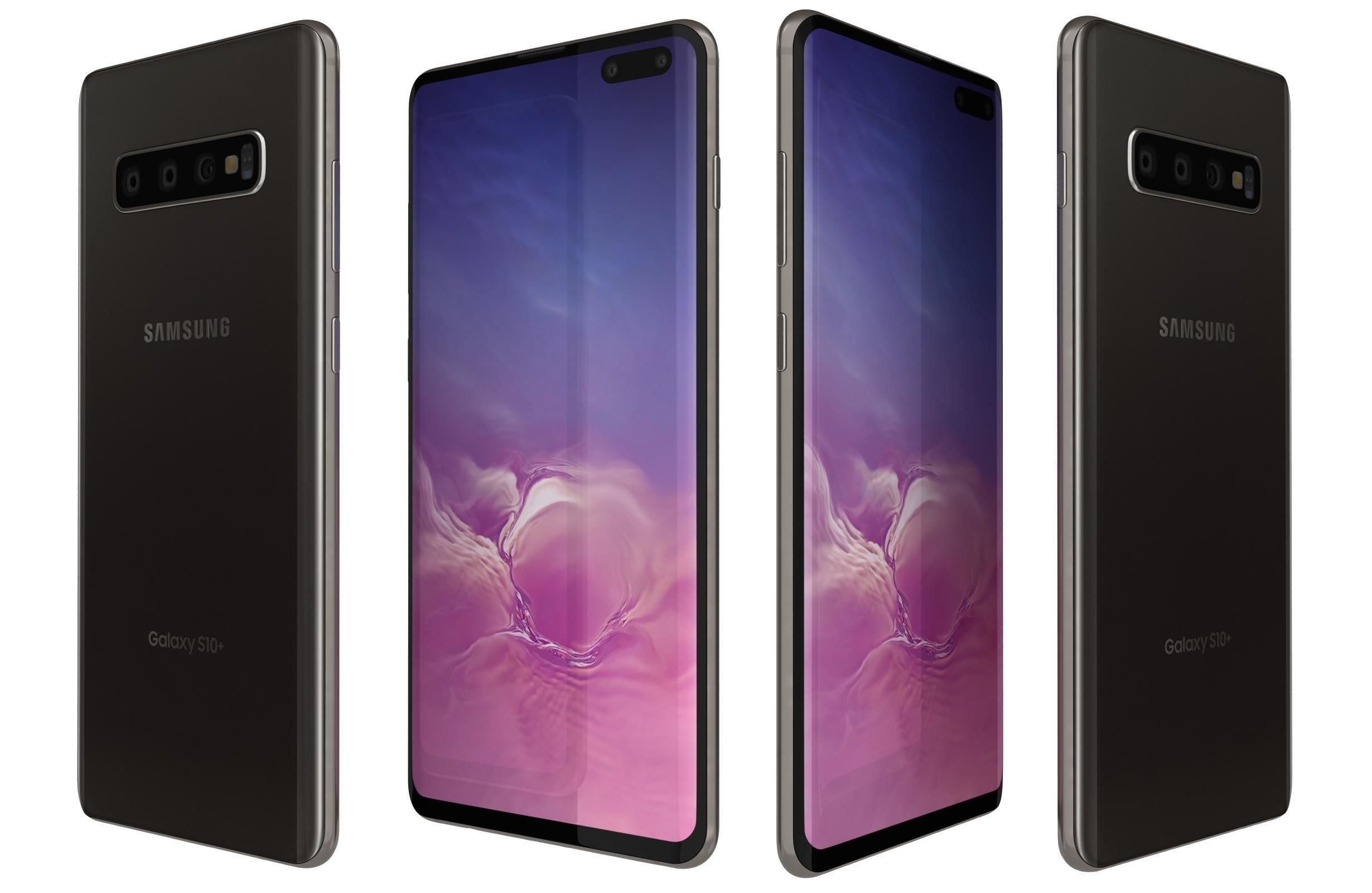 Samsung Galaxy S10 Plus Prism Black 3D model_1