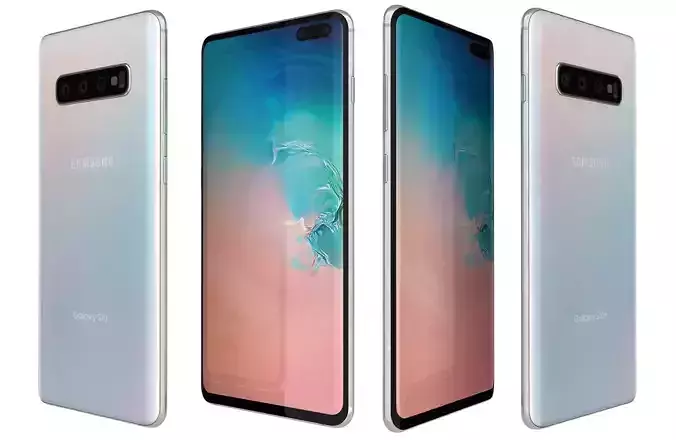 Samsung Galaxy S10 Plus Ceramic White 3D model