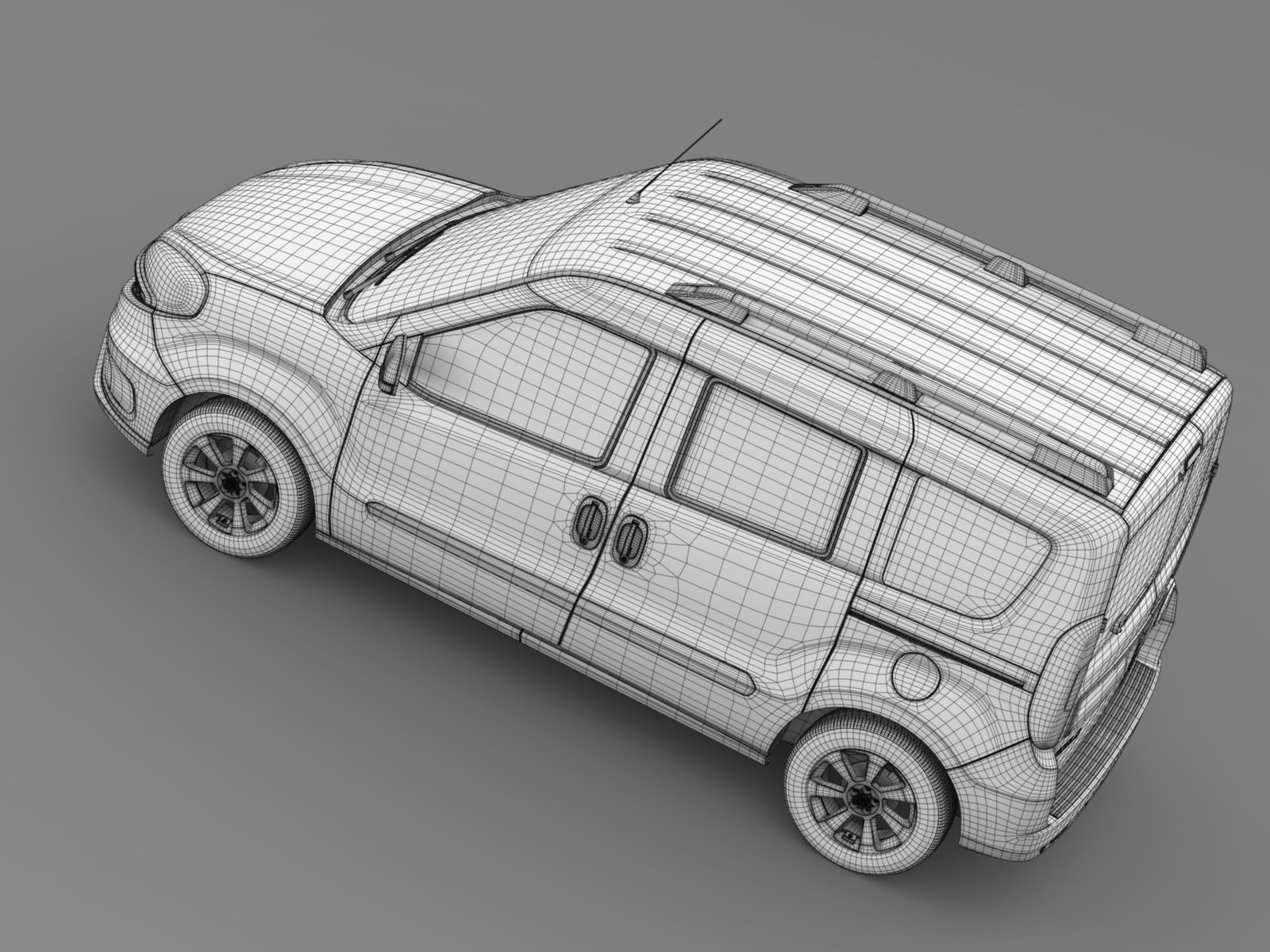 Fiat Doblo 263 UK spec 2017 3D model_12