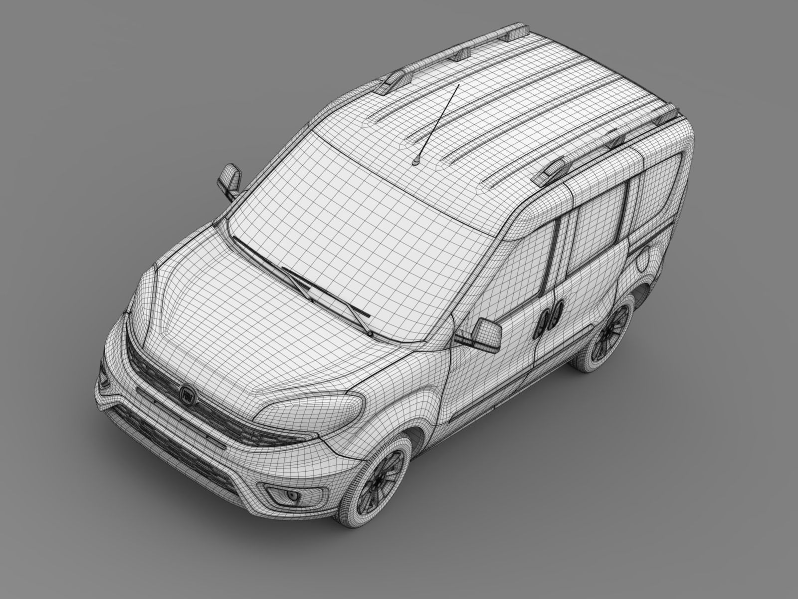 Fiat Doblo 263 UK spec 2017 3D model_13