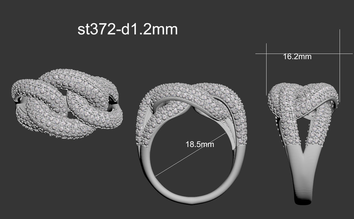 ring  female  3D print model_6