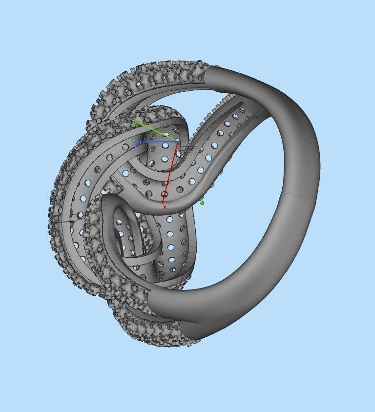 ring  female  3D print model_11