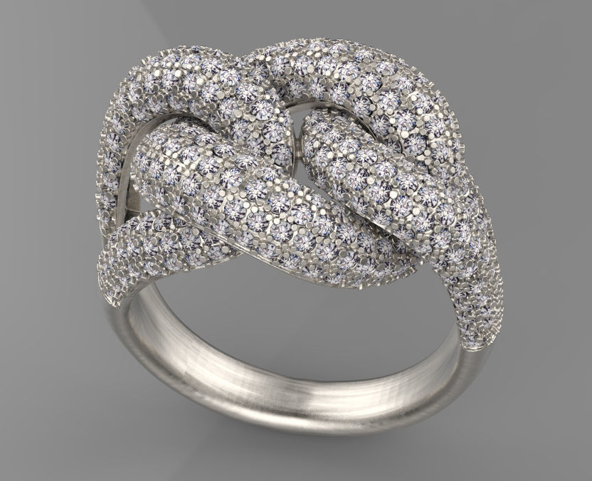 ring  female  3D print model_7