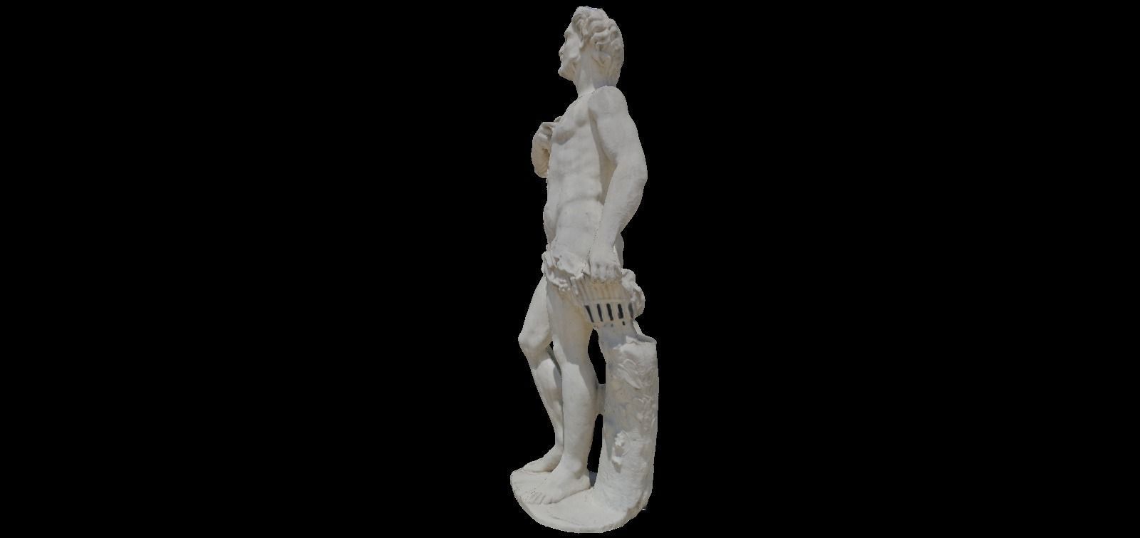 Roman statue from the jardin de la fontaine Nimes in France 3D print model_2