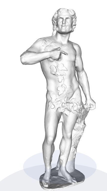 Roman statue from the jardin de la fontaine Nimes in France 3D print model_0