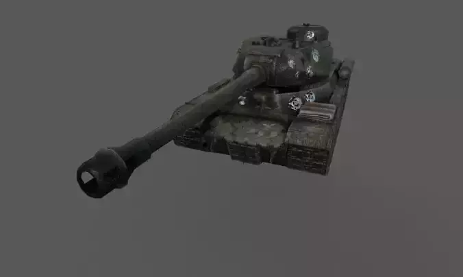 tank IS Low-poly 3D model