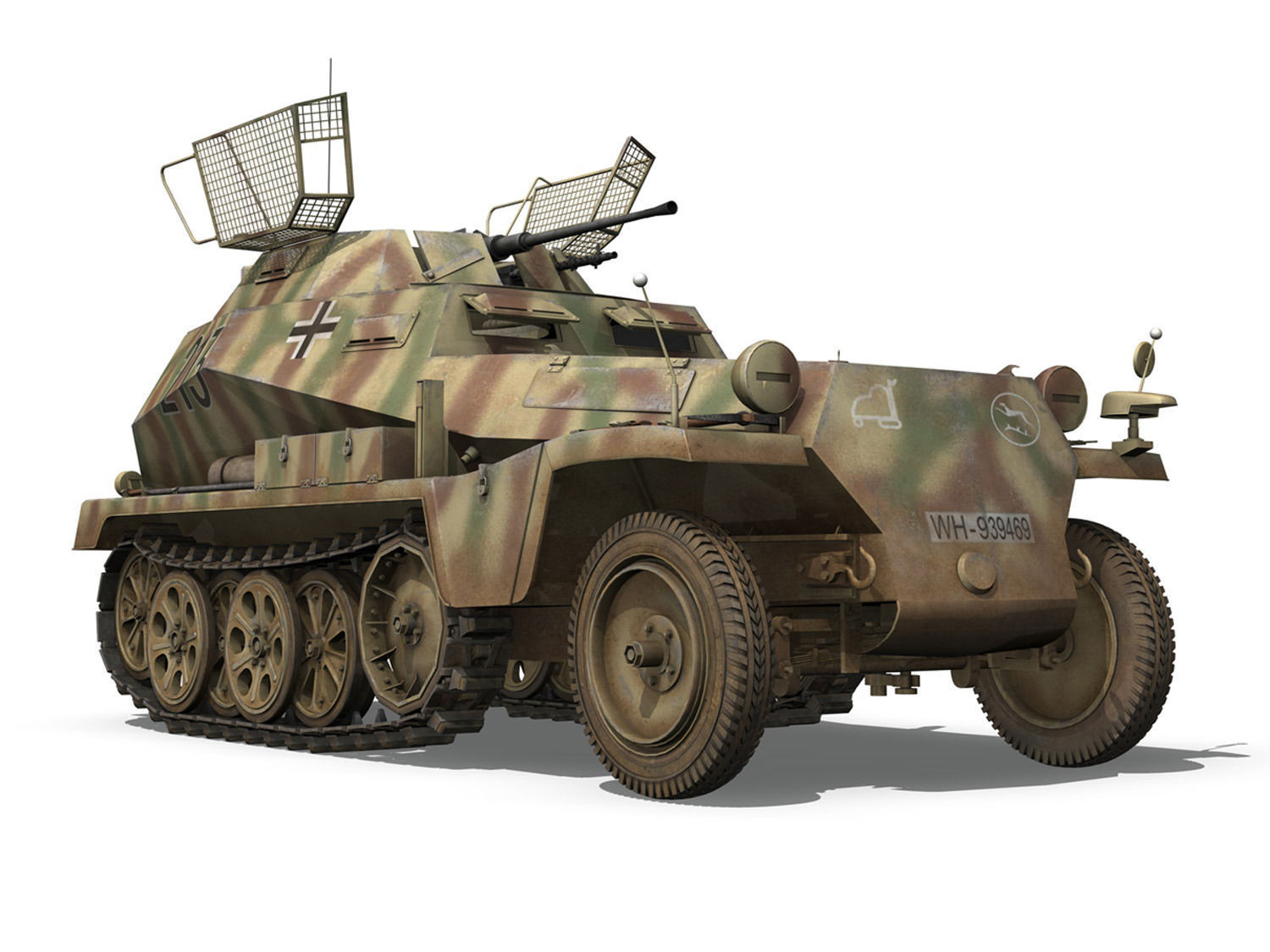 SD KFZ 250 9 - Reconnaissance Halftruck - 116 PzDiv 3D model