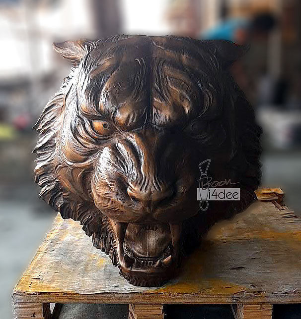 Tiger head 3D model_1