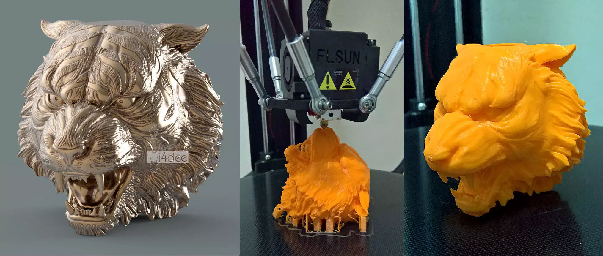 Tiger head 3D model_0