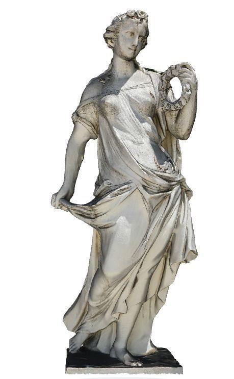 Roman staue from the Jardin de la Fontaine Nimes in France 3D print model_2