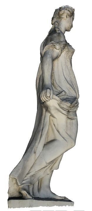 Roman staue from the Jardin de la Fontaine Nimes in France 3D print model_1