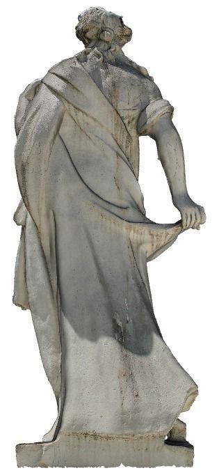 Roman staue from the Jardin de la Fontaine Nimes in France 3D print model_4