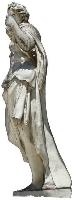 Roman staue from the Jardin de la Fontaine Nimes in France 3D print model_3