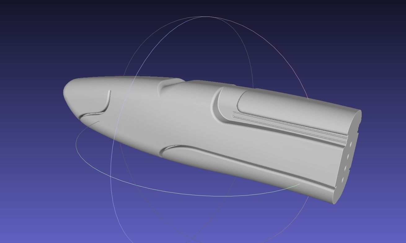 Alita Battle Angel Damaskus Sword Movie Version Assembly 3D print model_7