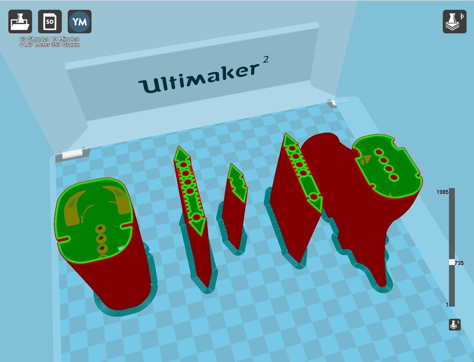 Alita Battle Angel Damaskus Sword Movie Version Assembly 3D print model_90