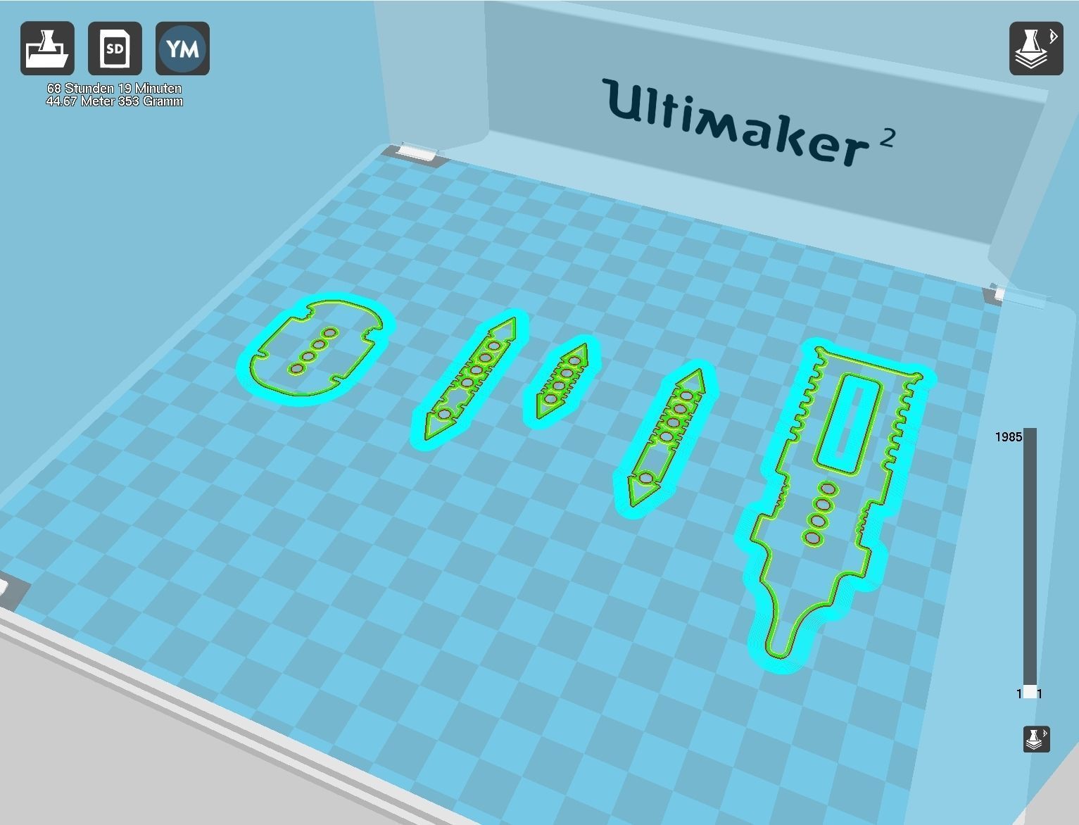 Alita Battle Angel Damaskus Sword Movie Version Assembly 3D print model_98