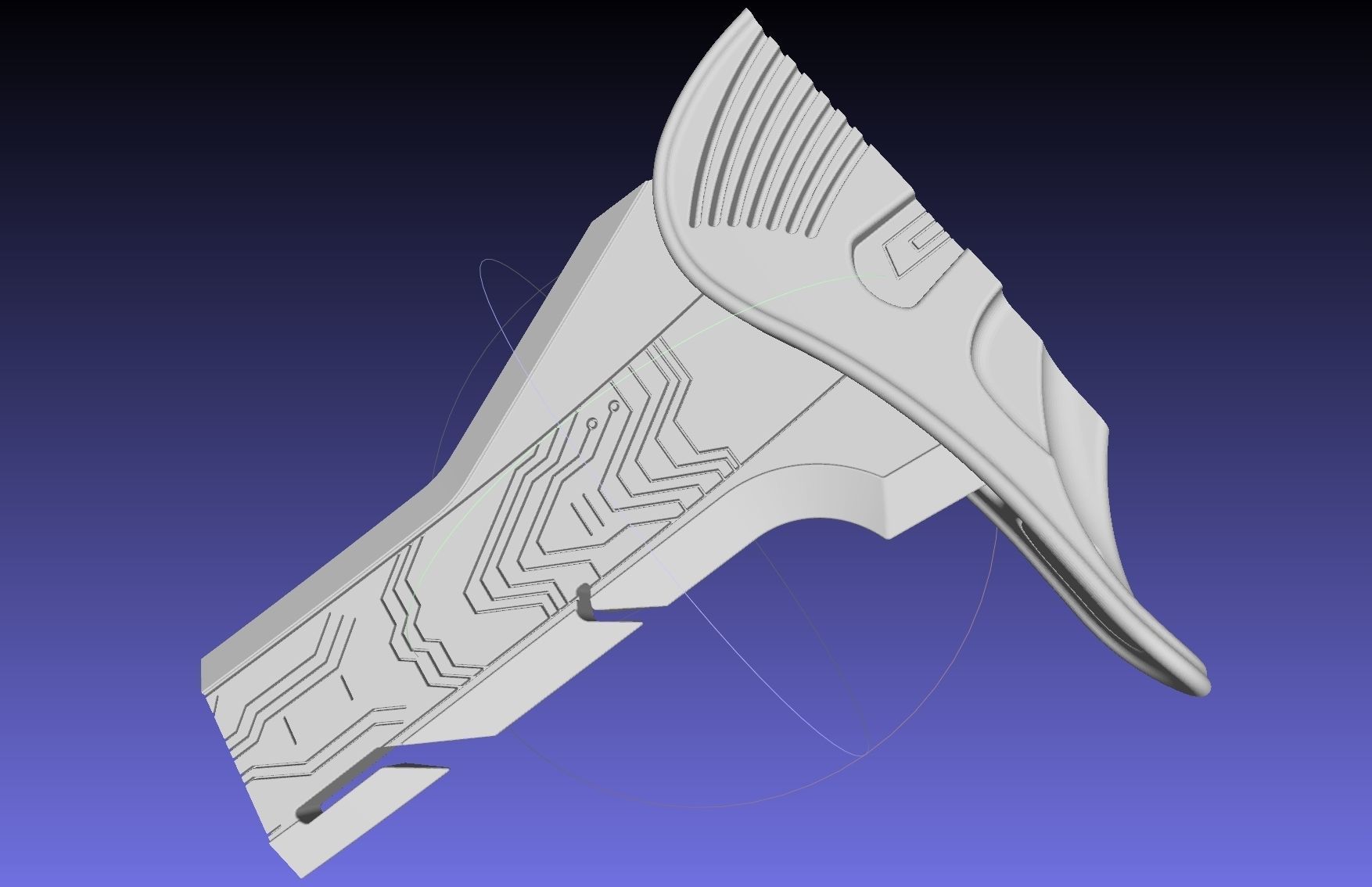 Alita Battle Angel Damaskus Sword Movie Version Assembly 3D print model_23