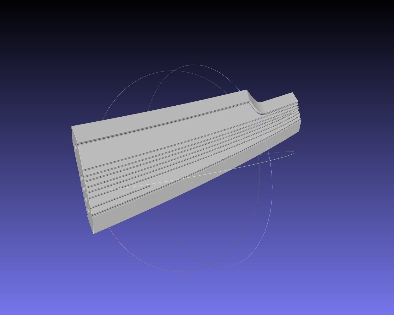 Alita Battle Angel Damaskus Sword Movie Version Assembly 3D print model_34