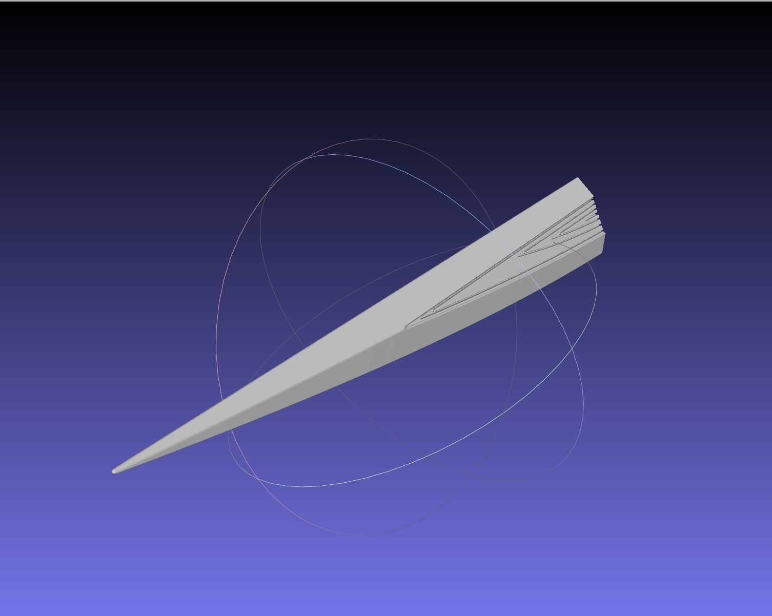 Alita Battle Angel Damaskus Sword Movie Version Assembly 3D print model_36