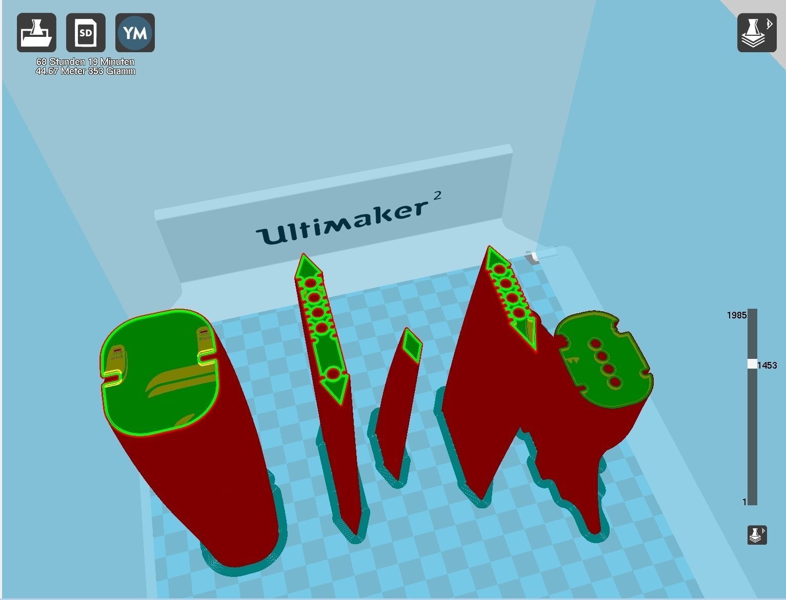 Alita Battle Angel Damaskus Sword Movie Version Assembly 3D print model_85