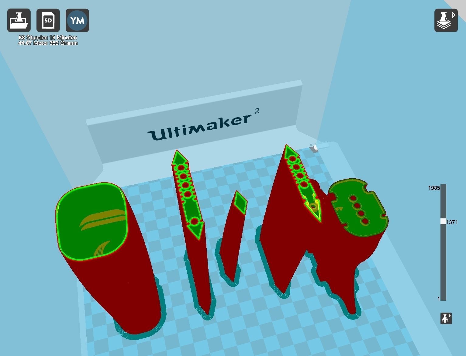 Alita Battle Angel Damaskus Sword Movie Version Assembly 3D print model_87