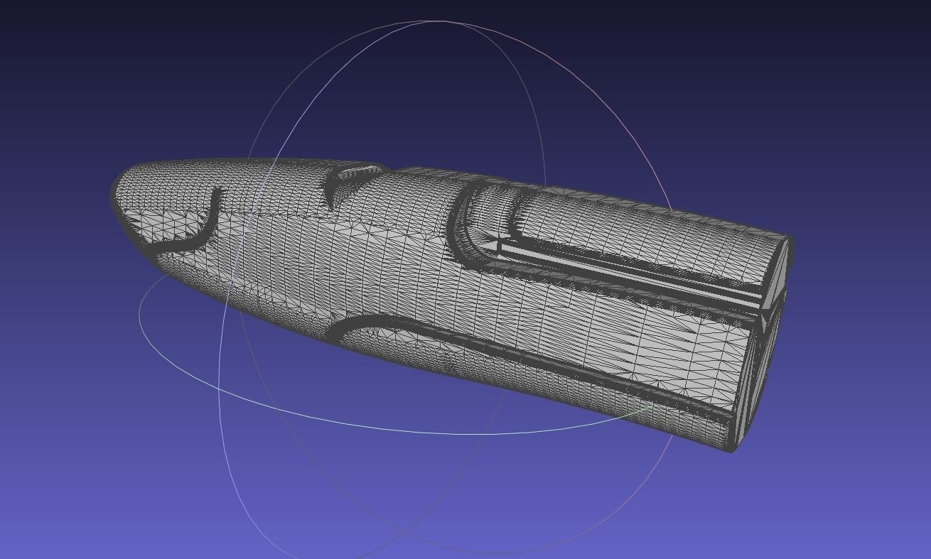 Alita Battle Angel Damaskus Sword Movie Version Assembly 3D print model_8