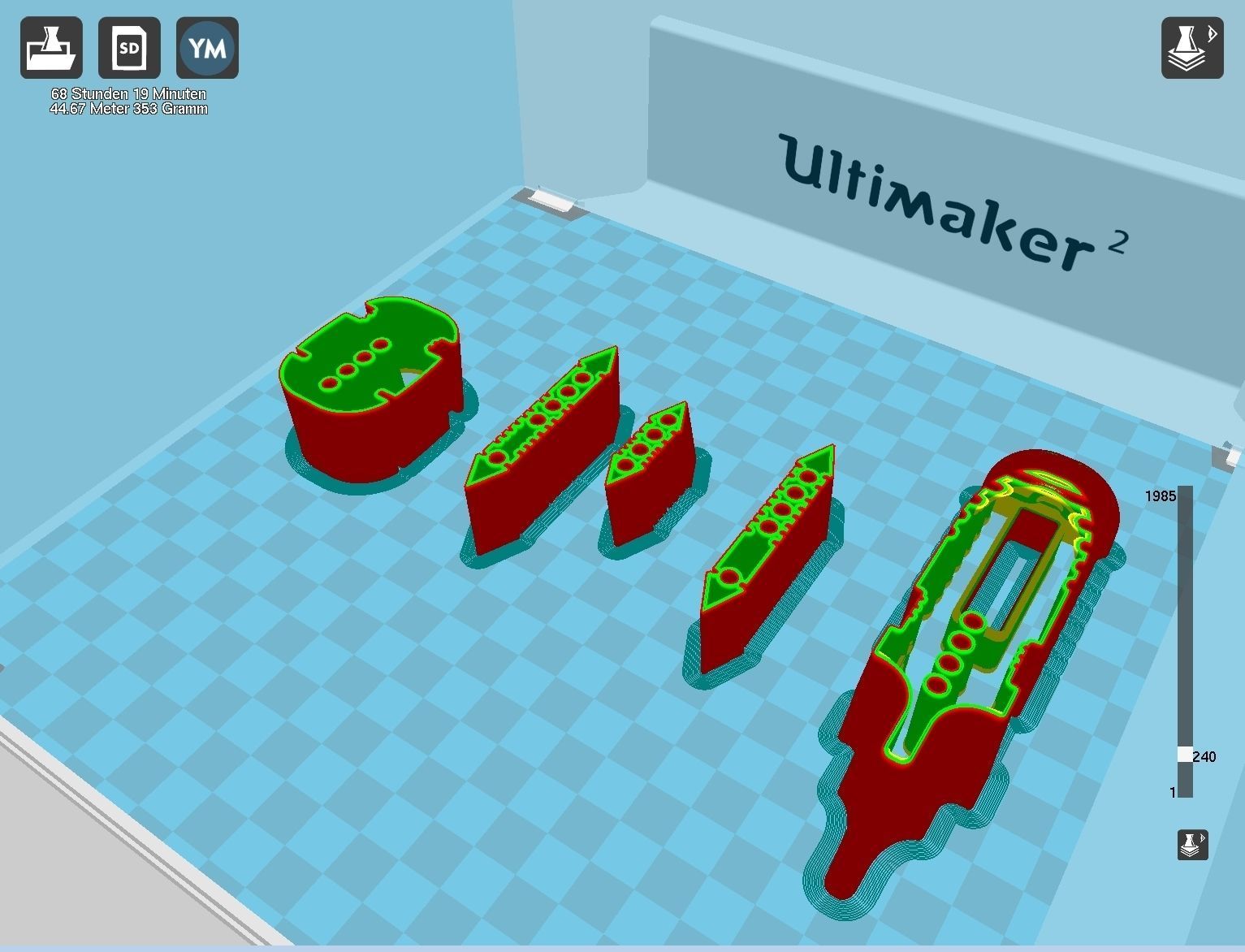 Alita Battle Angel Damaskus Sword Movie Version Assembly 3D print model_101