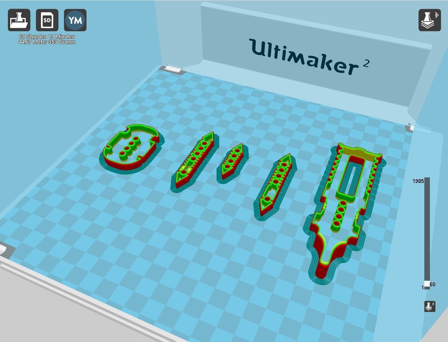 Alita Battle Angel Damaskus Sword Movie Version Assembly 3D print model_99