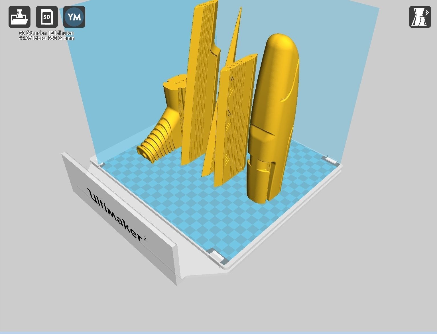 Alita Battle Angel Damaskus Sword Movie Version Assembly 3D print model_102