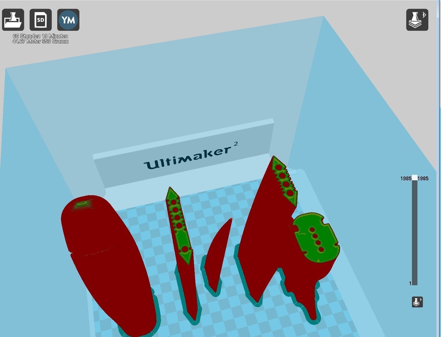 Alita Battle Angel Damaskus Sword Movie Version Assembly 3D print model_83