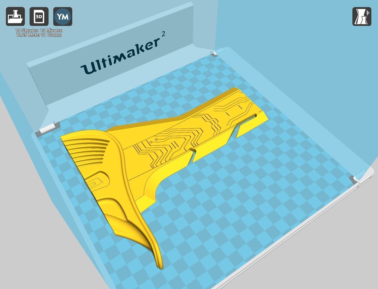 Alita Battle Angel Damaskus Sword Movie Version Assembly 3D print model_72