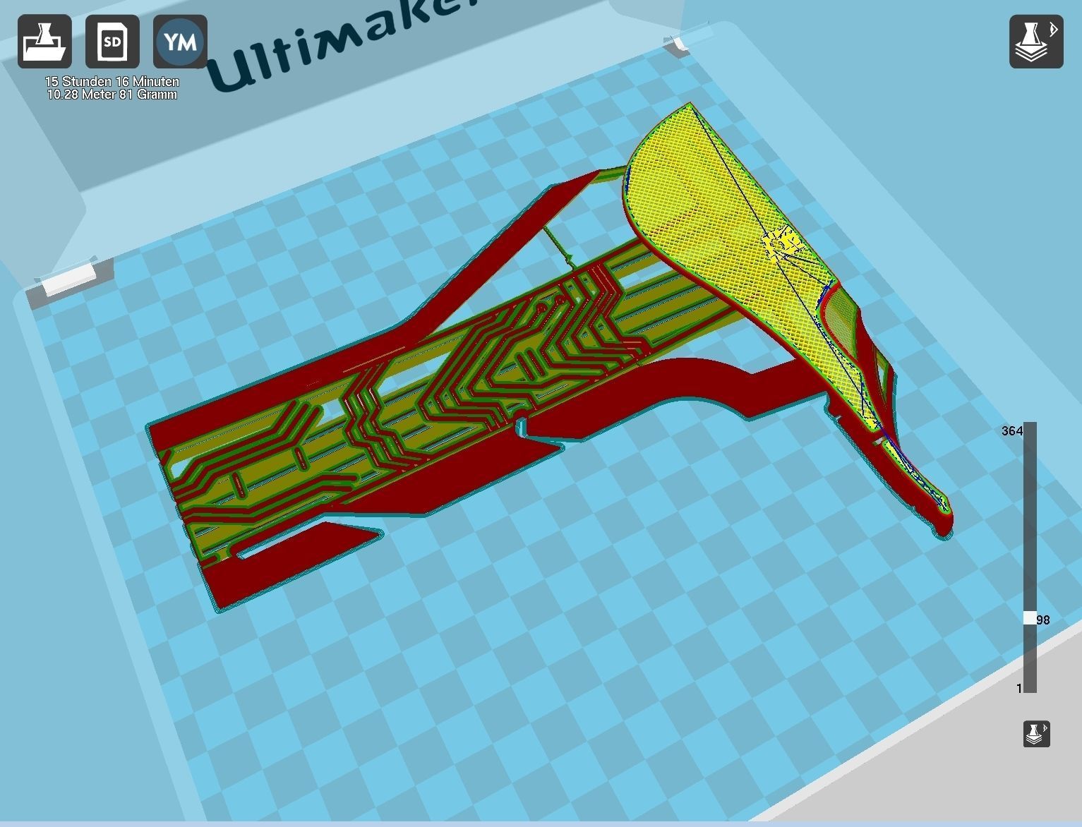 Alita Battle Angel Damaskus Sword Movie Version Assembly 3D print model_74