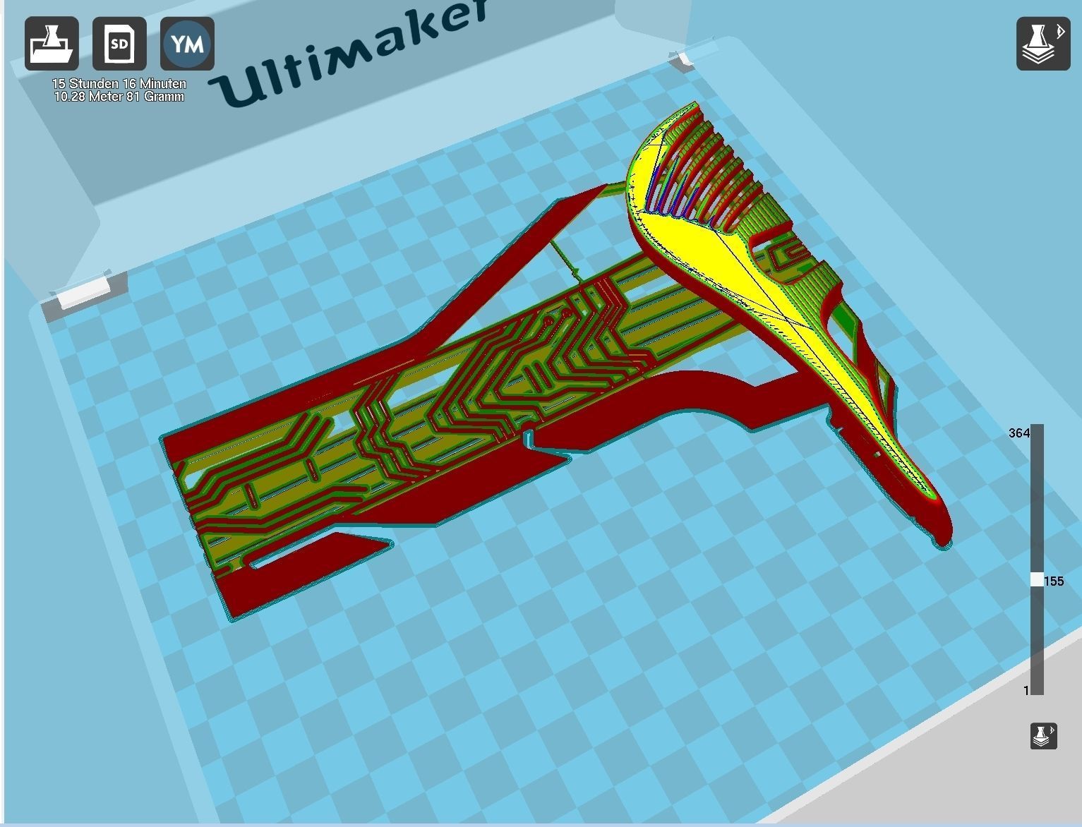 Alita Battle Angel Damaskus Sword Movie Version Assembly 3D print model_73