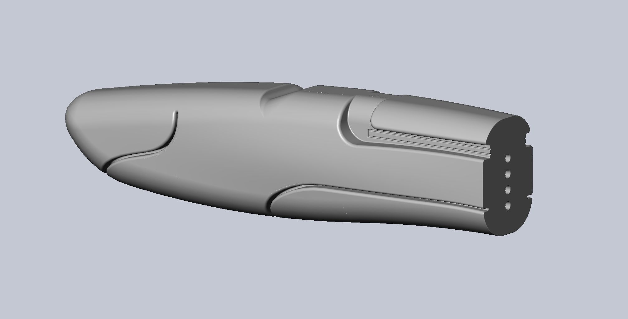 Alita Battle Angel Damaskus Sword Movie Version Assembly 3D print model_9