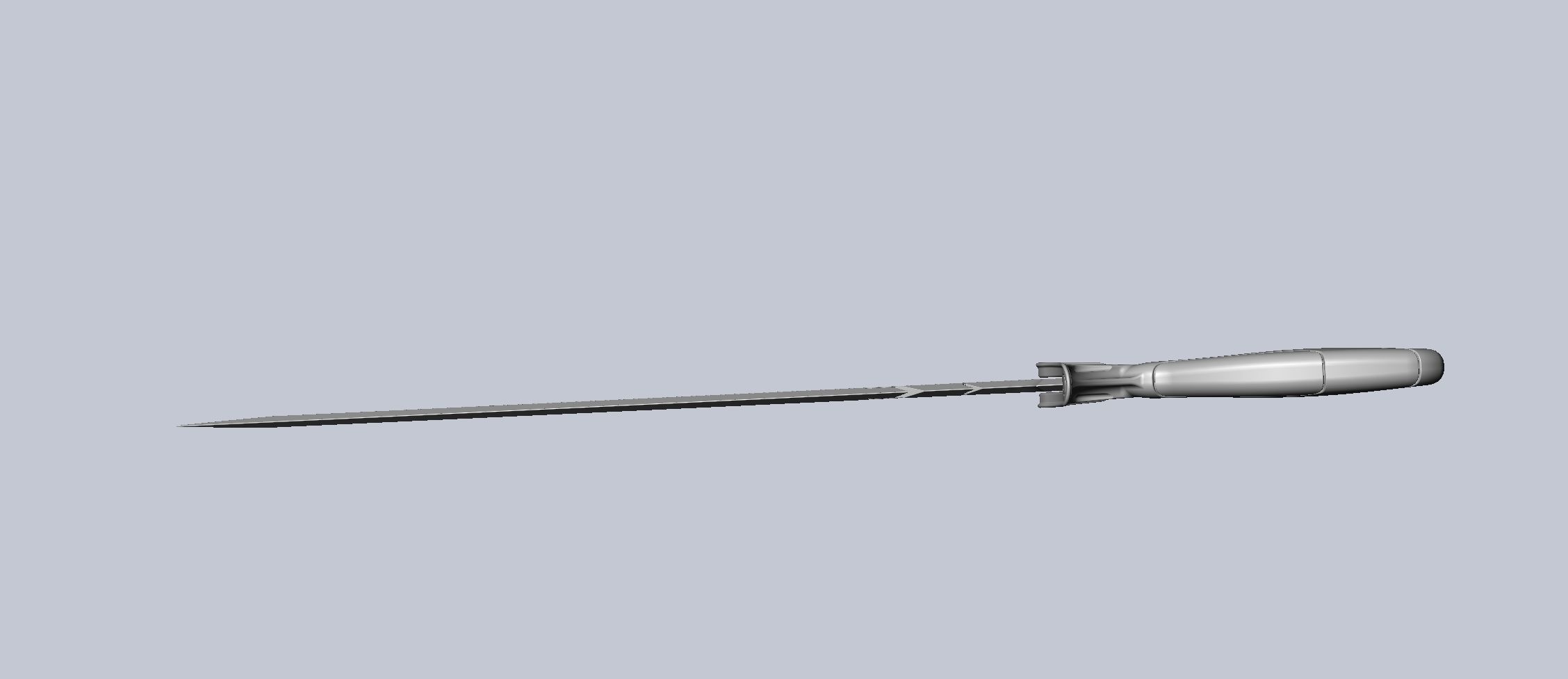 Alita Battle Angel Damaskus Sword Movie Version Assembly 3D print model_37