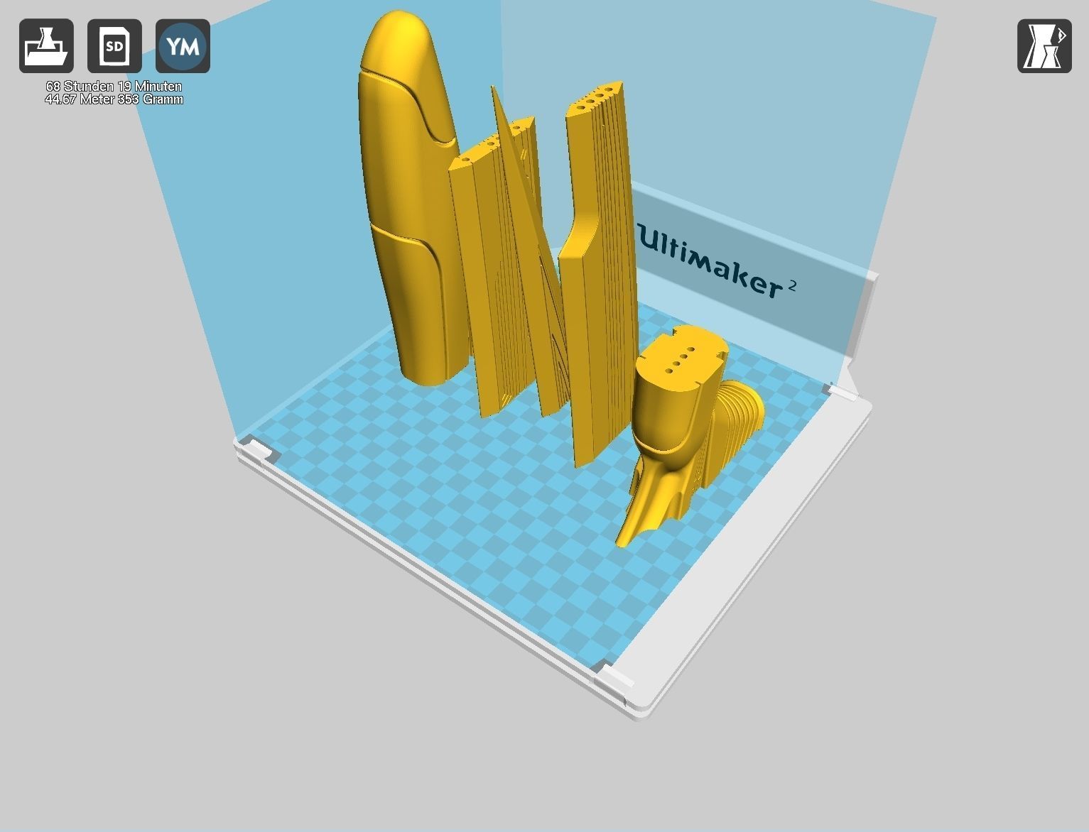 Alita Battle Angel Damaskus Sword Movie Version Assembly 3D print model_97