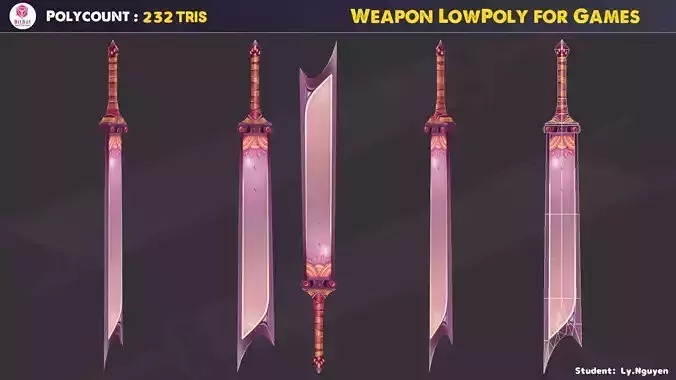 Weapon Low Poly For Game