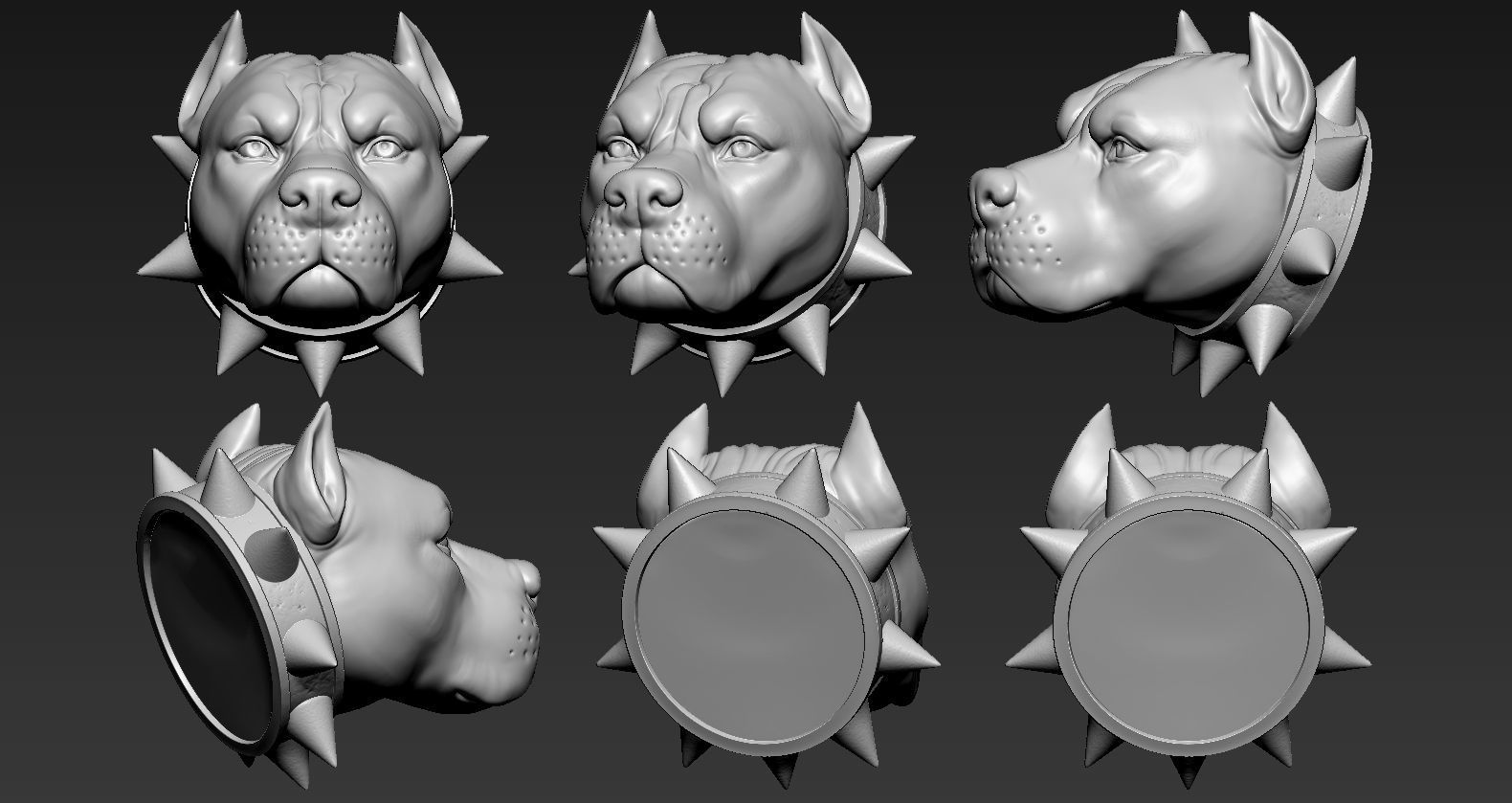 American Bully  3D print model_5