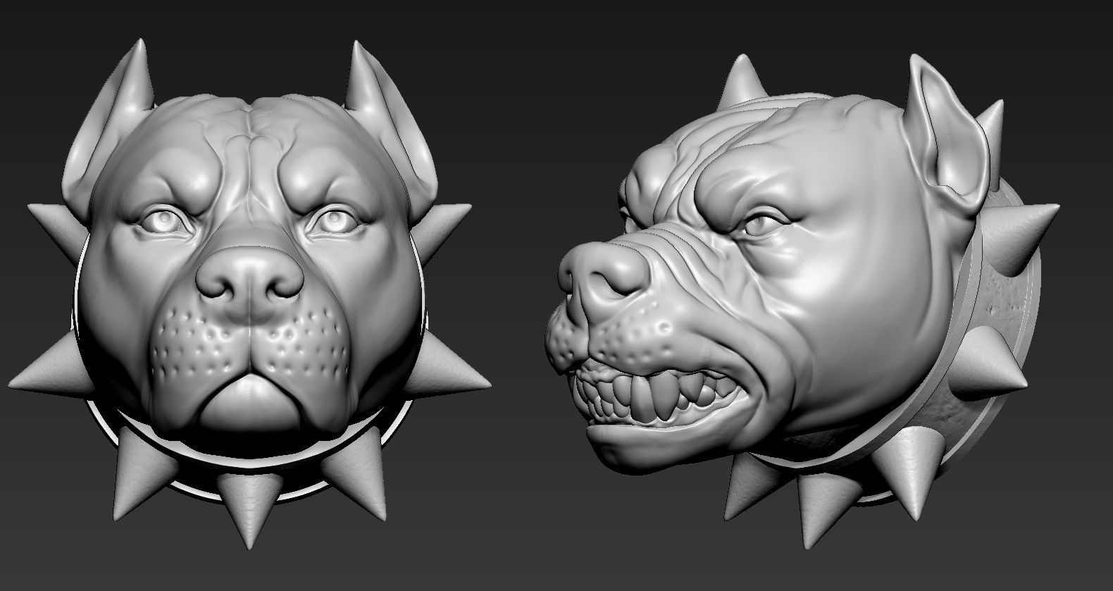 American Bully  3D print model_3