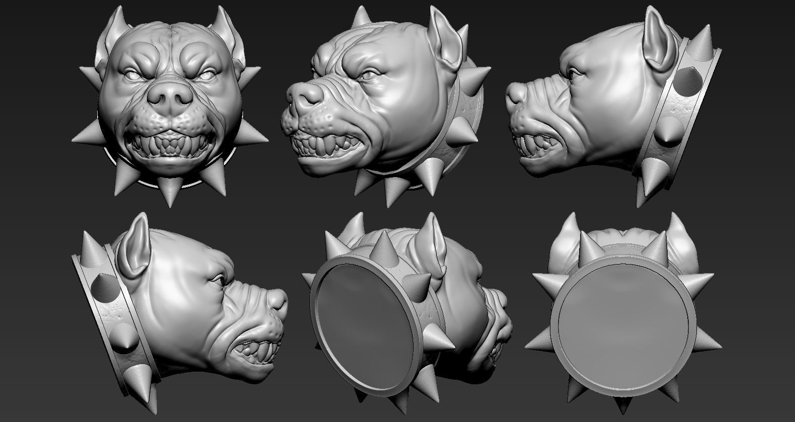 American Bully  3D print model_6