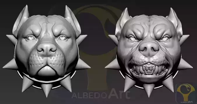 American Bully  3D print model