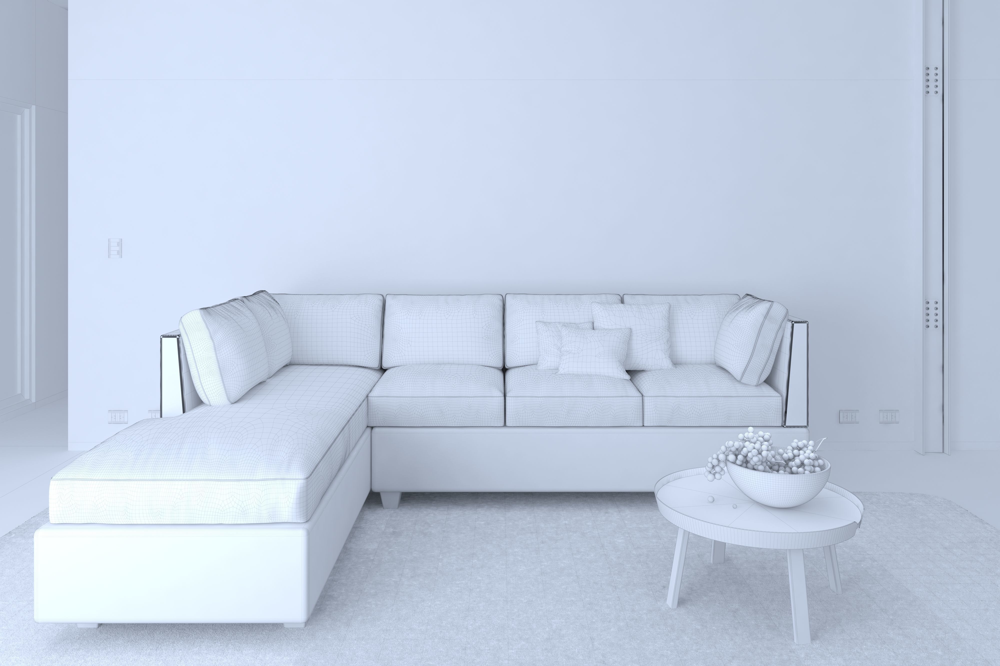 Interior Sofa Scene - 3DSMax - Vray 3D model_2